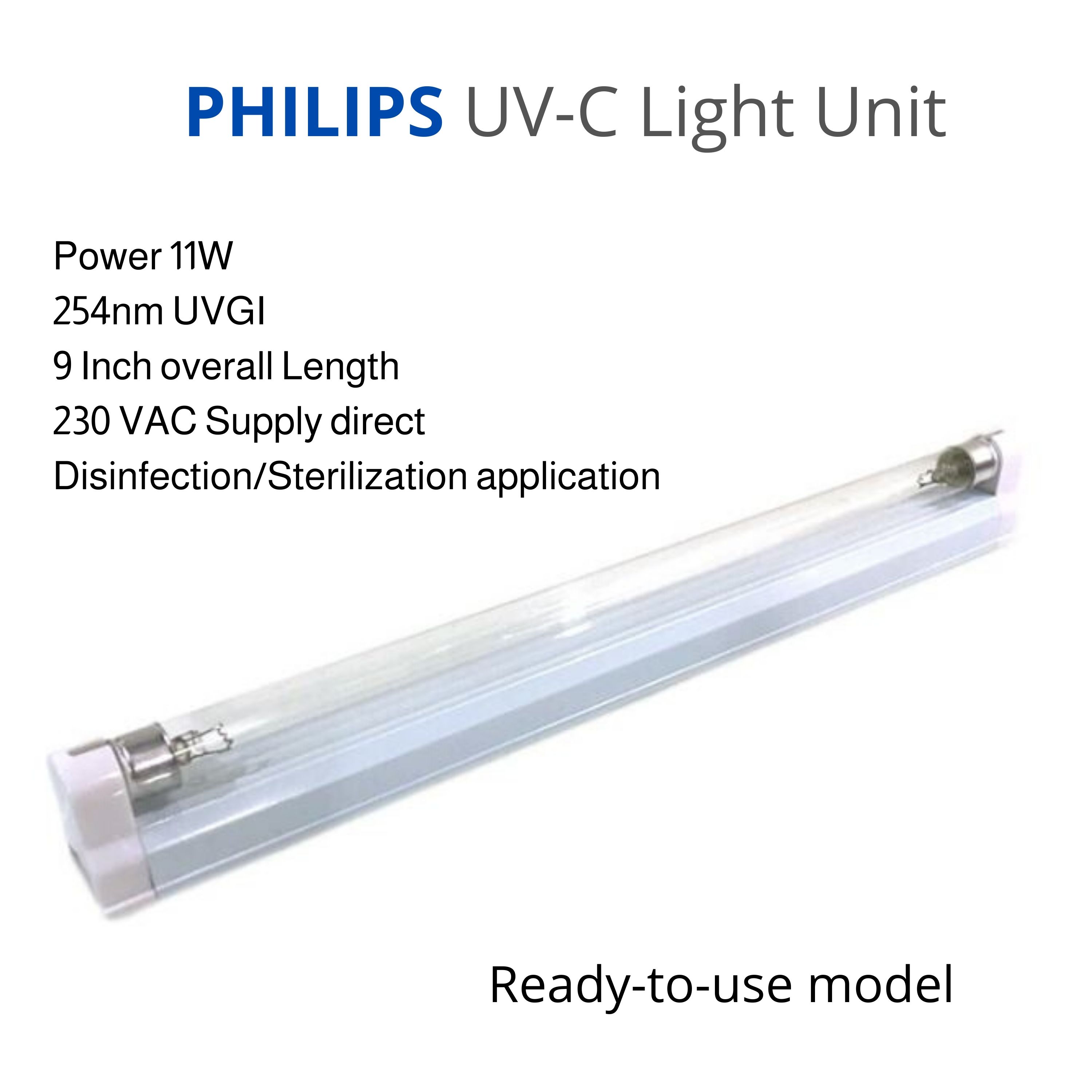 UV-C Ersatzlampe Philips PL 5-7-9-11-18-24-36-55 Watt